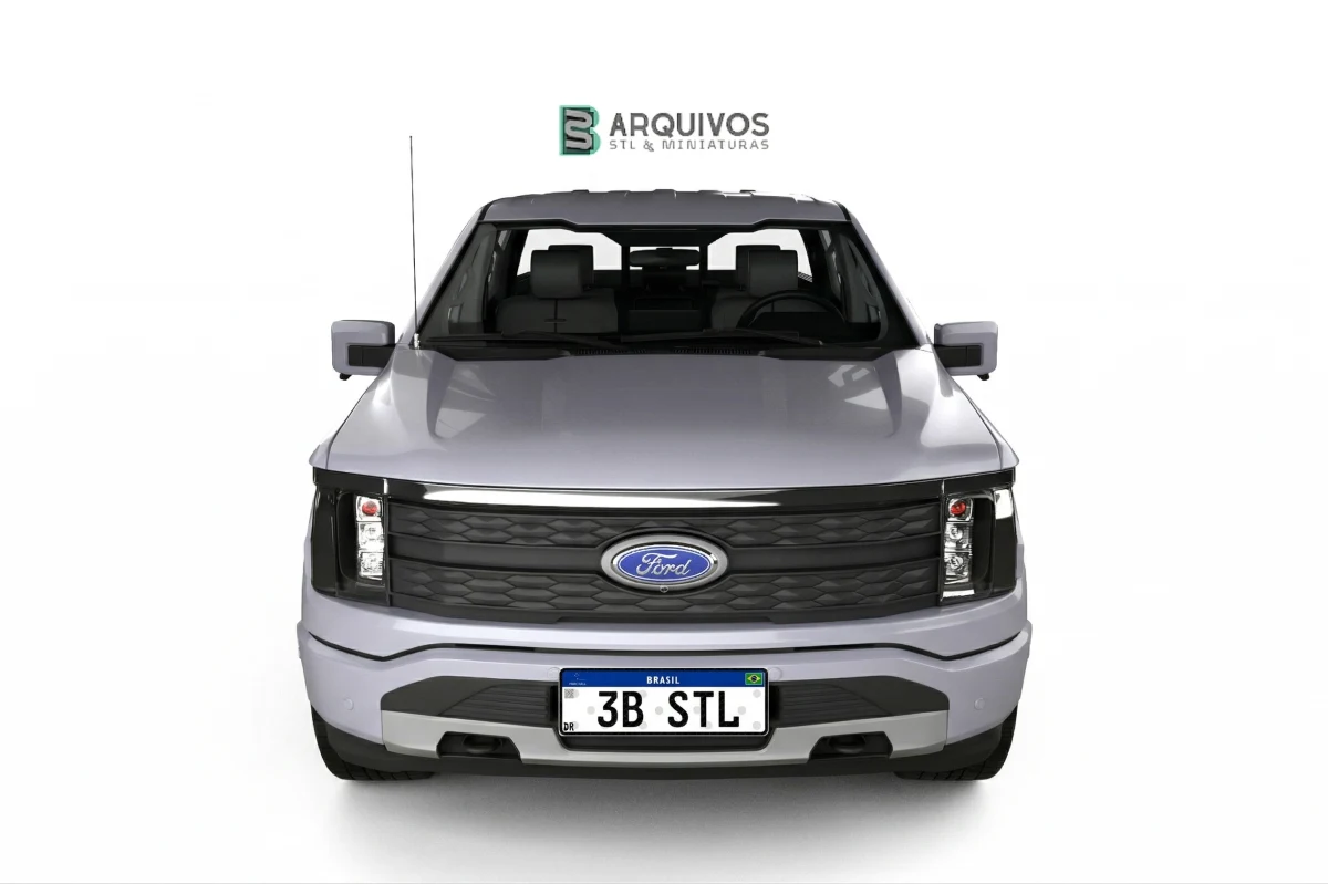 Modelo 3D STL - Ford F-150 Lightning Super Crew Cab Platinum 2021 — foto 3